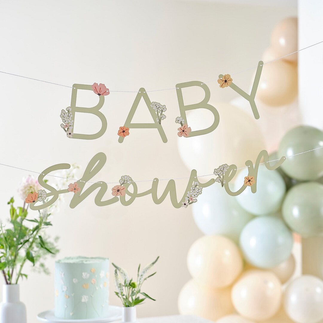 Floral Baby - Baby Shower Girlander