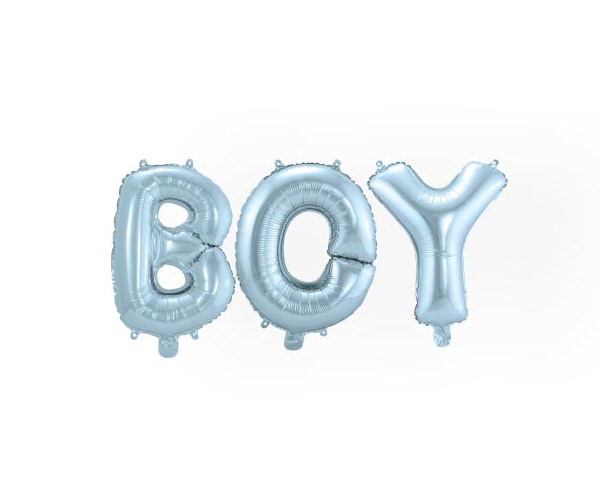 Ballonggirland, Boy lysblå 36 cm