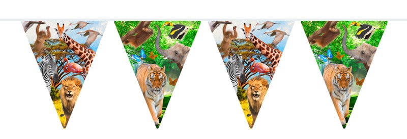 Tropisk Safari - Flaggirlander 10 meter