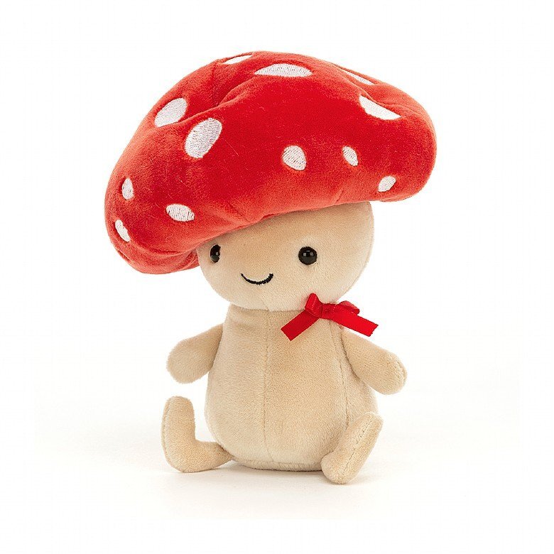 Jellycat - Robbie med rød sopphatt 16 cm