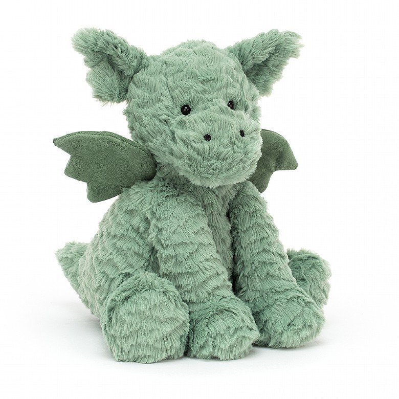 Jellycat - Grønn Drage med vinger 23 cm