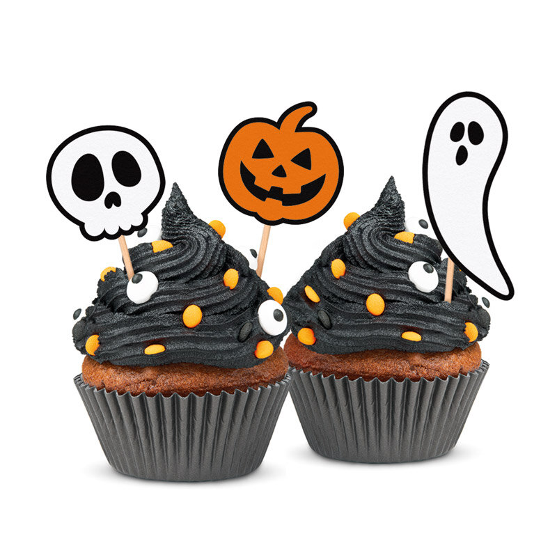 Halloween BOO! Partypicks 12 stk.