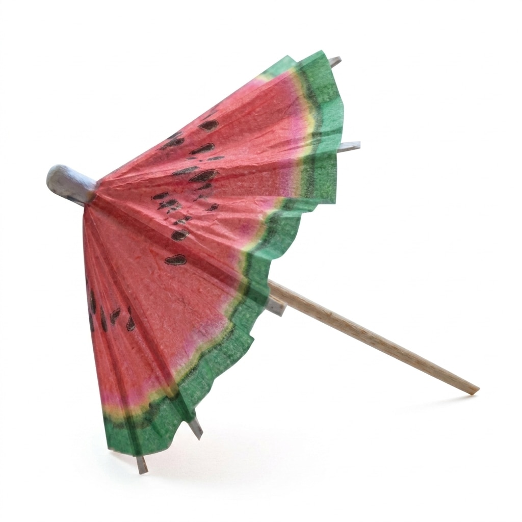 Partypicks Drinkparaply Vannmelon 6 stk.