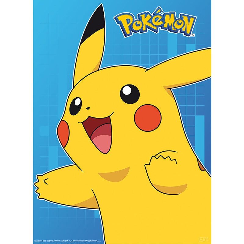 Pokémon - Plakater Fargerike Karakterer Chibi 2 stk.