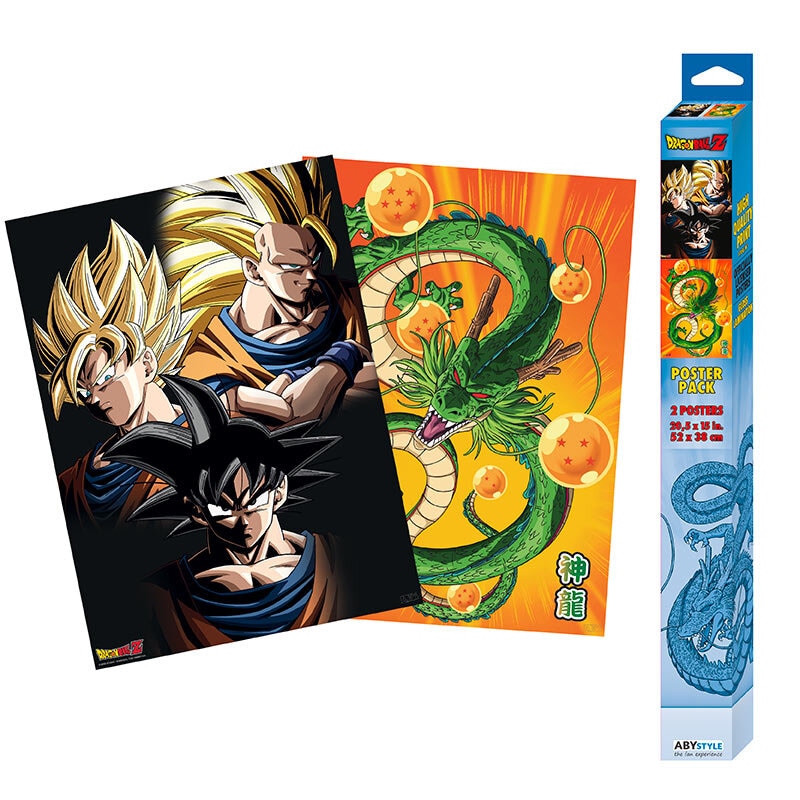 Dragon Ball Z - Plakater Chibi Goku & Shenron 2-pack