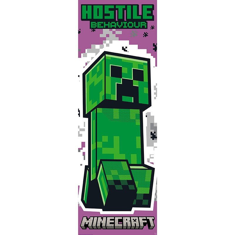 Dørplakat - Minecraft Creeper 53 x 158 cm