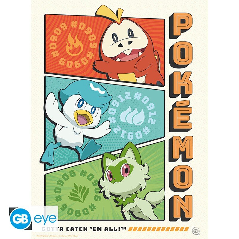 Pokémon - A4 Plakater i 9-pakke