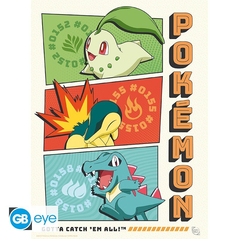 Pokémon - A4 Plakater i 9-pakke