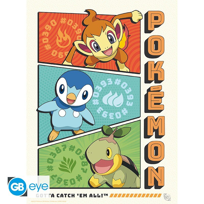 Pokémon - A4 Plakater i 9-pakke