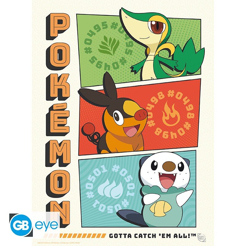 Pokémon - A4 Plakater i 9-pakke