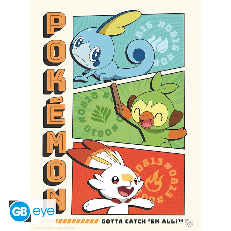 Pokémon - A4 Plakater i 9-pakke