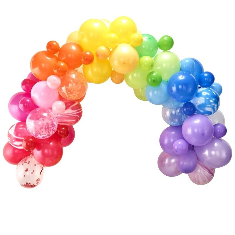 DIY Ballongbue - Regnbuefarger