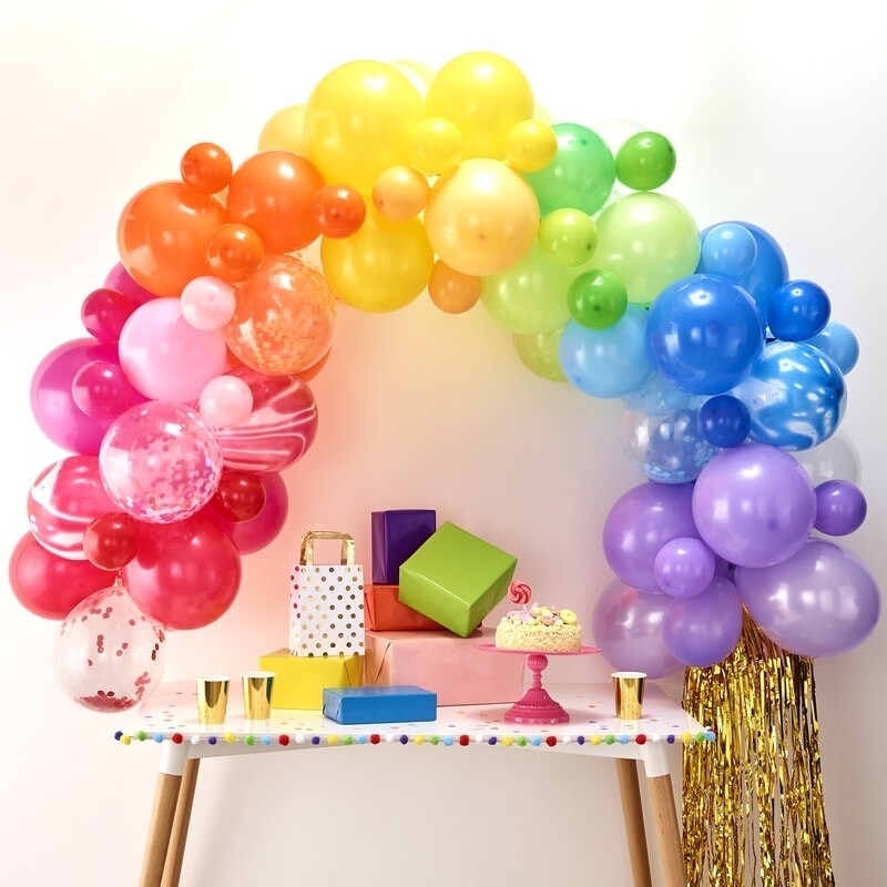 DIY Ballongbue - Regnbuefarger