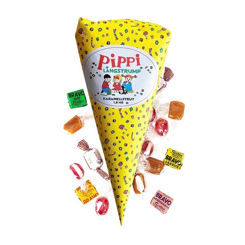 Pippi Langstrømpe - Godtepose med karameller