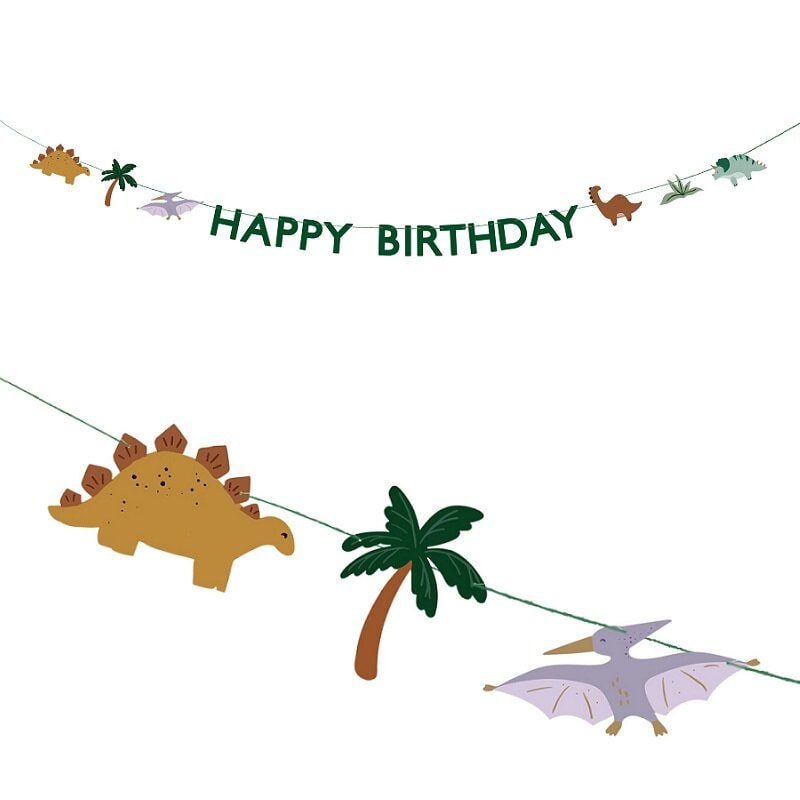 Dinosaur - Girlander Happy Birthday