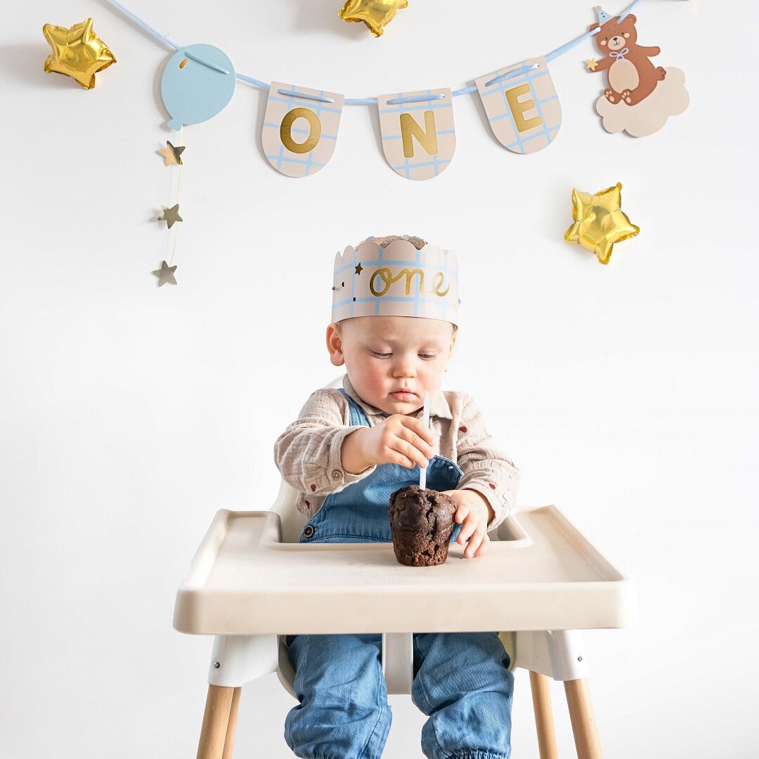 Teddy Bear - Dekorasjonssett til 1-årsdagen