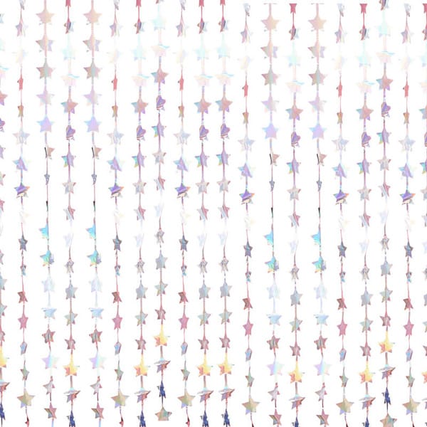 Veggdekorasjon med skimrende stjerner 120 x 200 cm