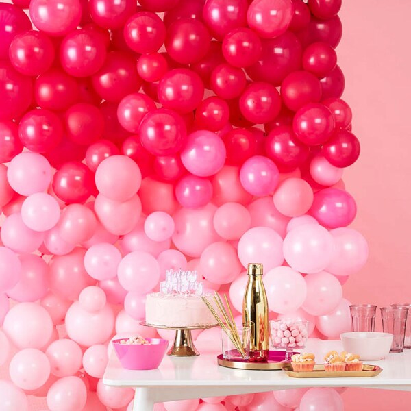 DIY Ballongvegg rosa ombre 210 deler