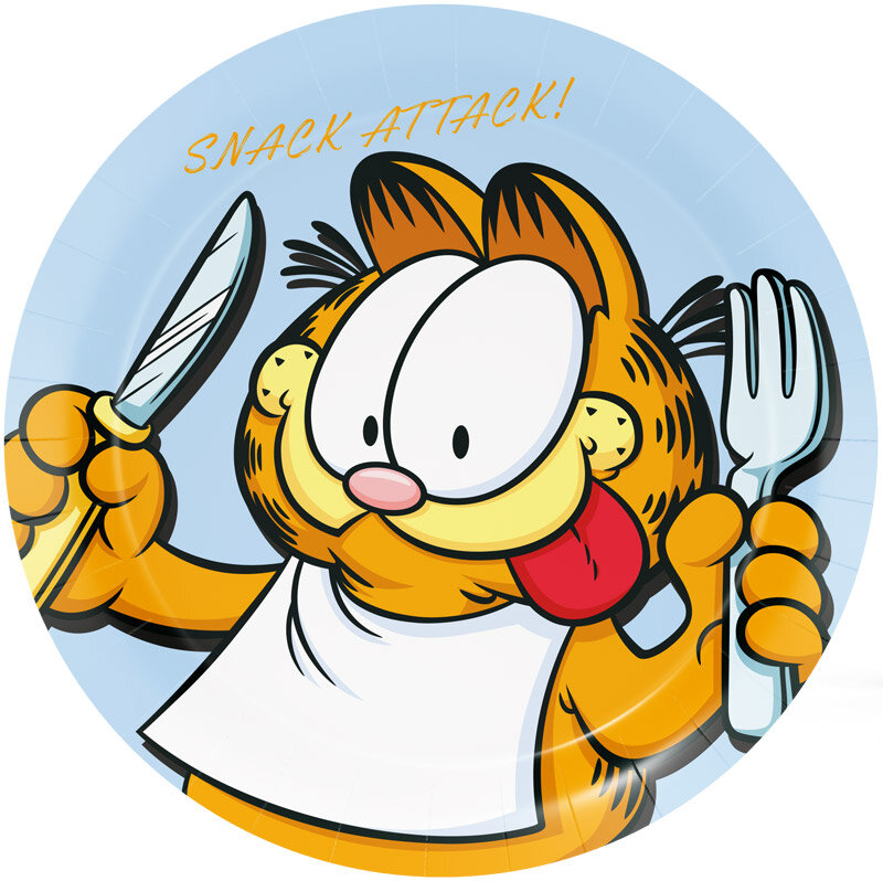 Garfield - Tallerkener 8 stk.