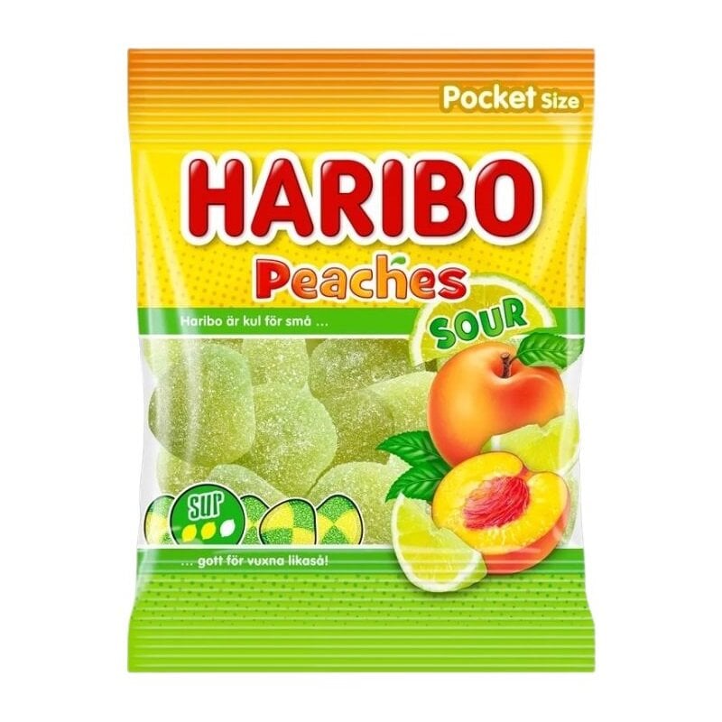 Haribo Sour Peaches 70 gram