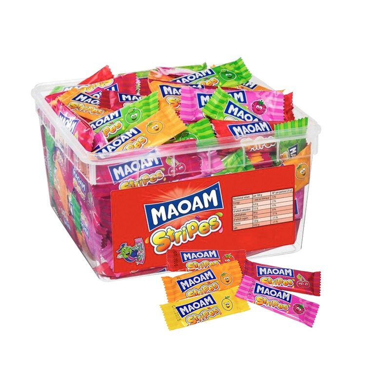 Haribo Maoam Stripes Stor Pakke 1,05 kg