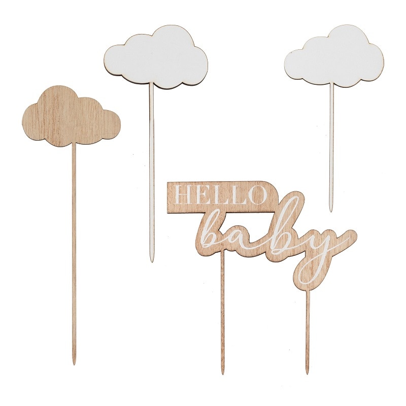 Hello Baby - Cake Toppers 4 stk.