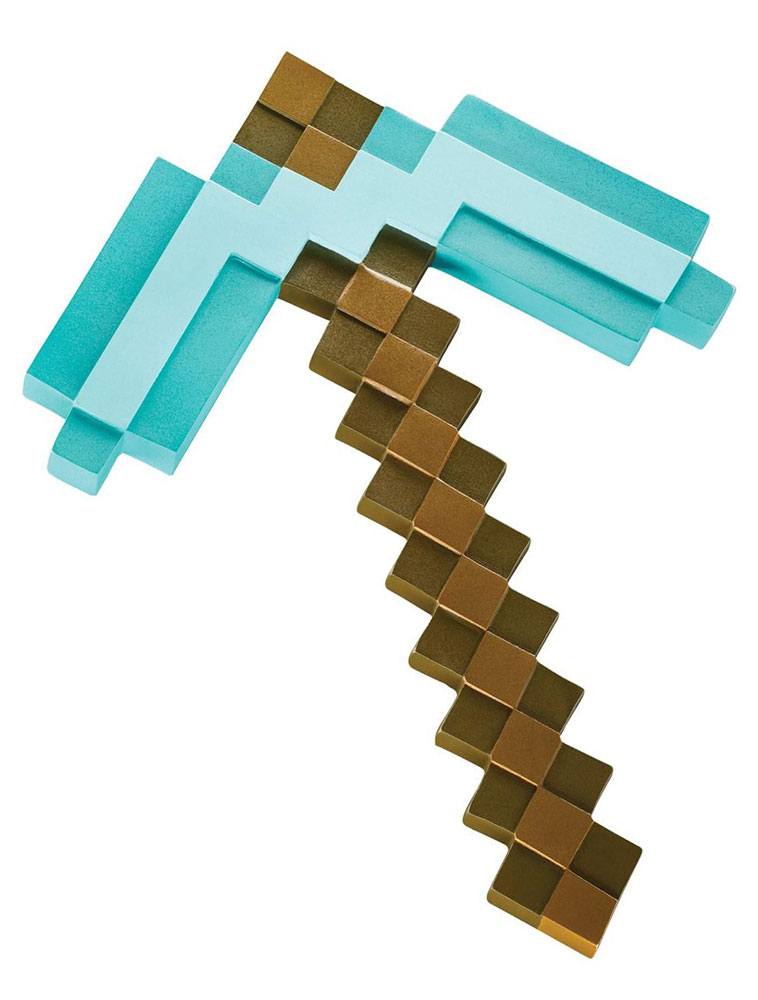 Minecraft, Diamond Pickaxe Plastic Replica 40 cm