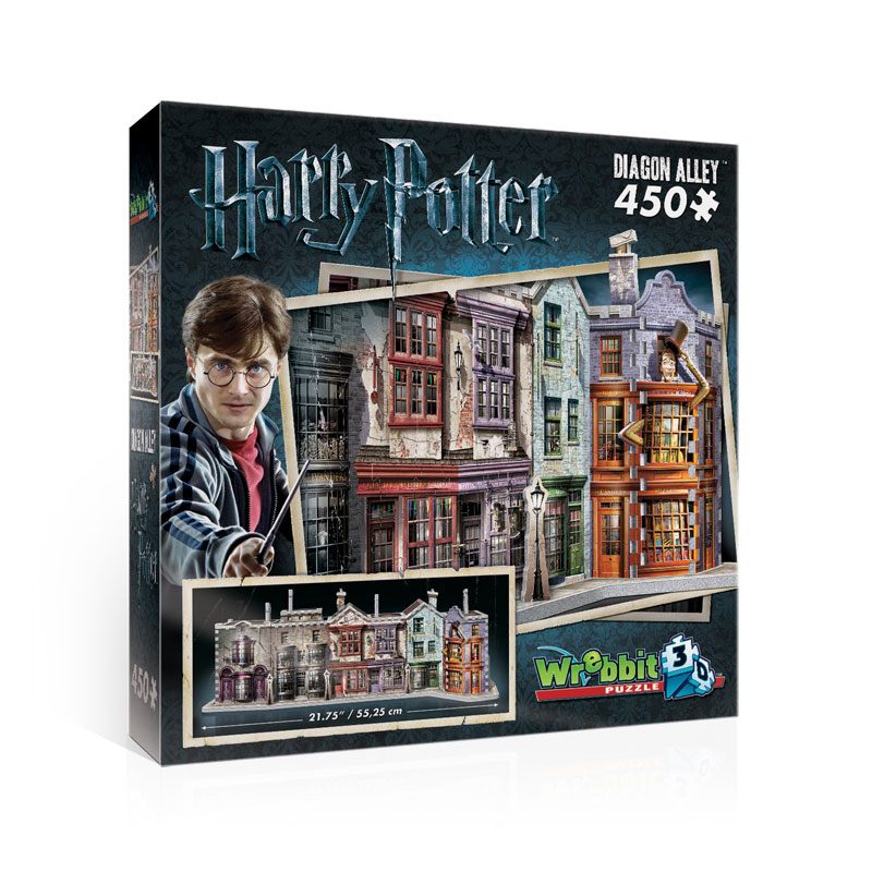 Harry Potter 3D Puslespill Diagon Alley 450 biter