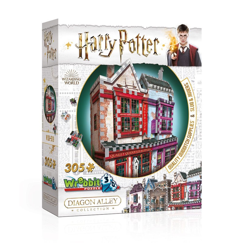 Harry Potter, 3D Puslespill Quality Quidditch Supplies & Slug & Jiggers 305 biter