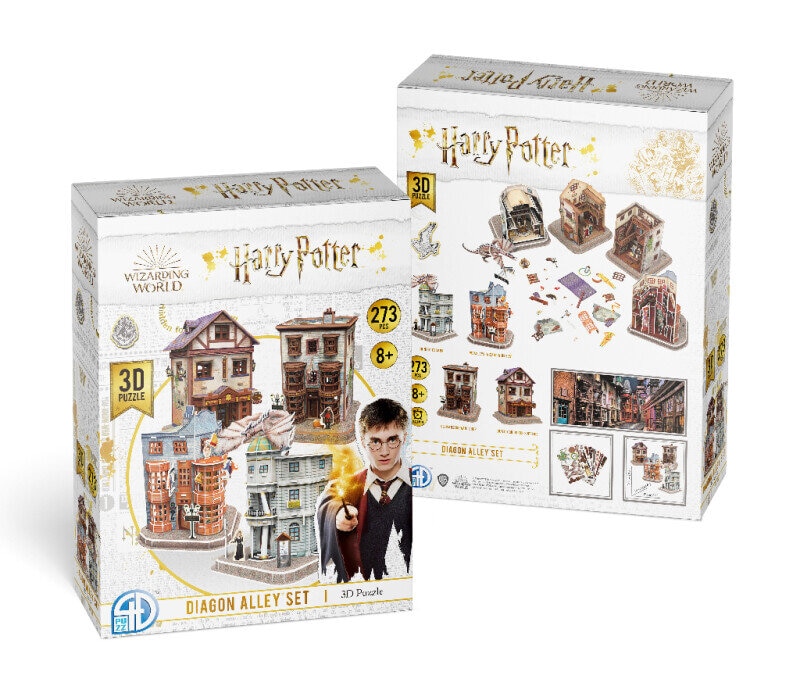 Harry Potter, 3D Puslespill Diagon Ally Set 273 biter