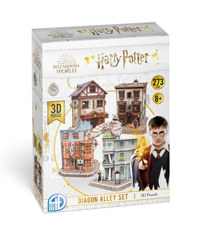 Harry Potter, 3D Puslespill Diagon Ally Set 273 biter