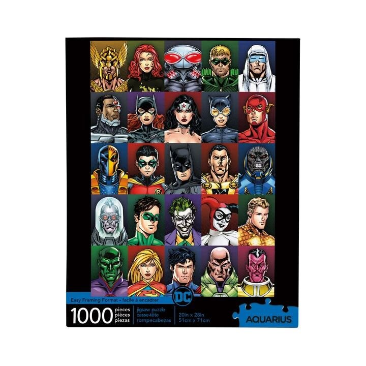 DC Comics, Puslespill Character Faces 1000 brikker