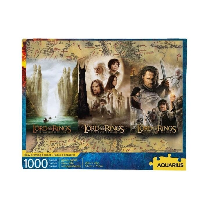 Ringenes Herre, Puslespill Movie Posters Triptych 1000 brikker