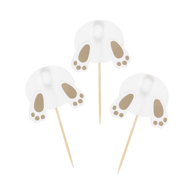 Cake Toppers Kaninlabber 6 stk.