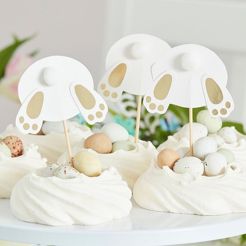 Cake Toppers - Hoppende kaniner 6 stk.