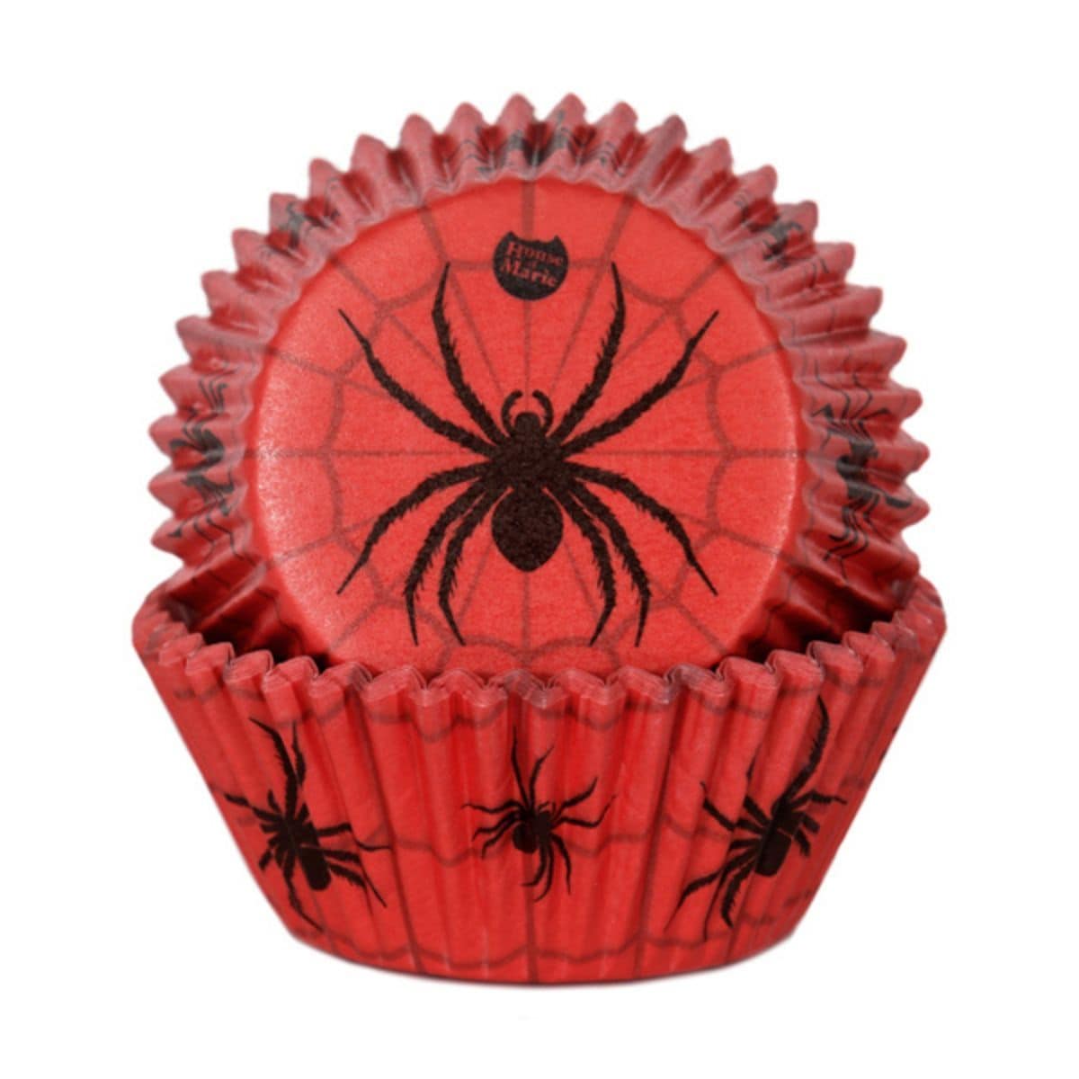 Muffinsformer Halloween Edderkopp 48 stk.