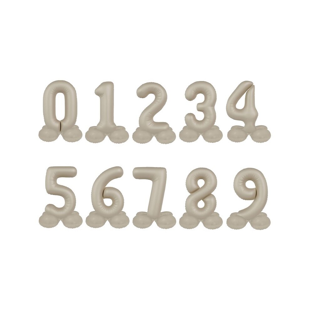 Tallballonger Stående Creamy Latte 41 cm