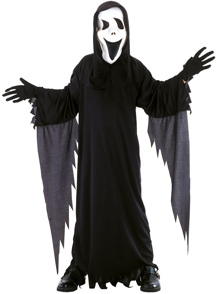 Black Ghost Kostyme Barn 7-12 år