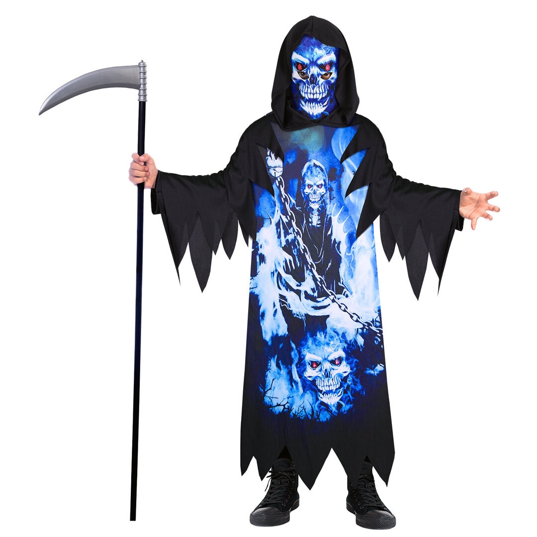 Neon Reaper Kostyme Barn 6-12 år