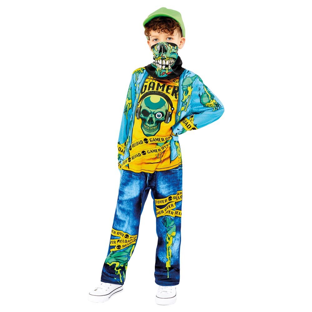 Gaming Zombie Kostyme Barn 6-10 år