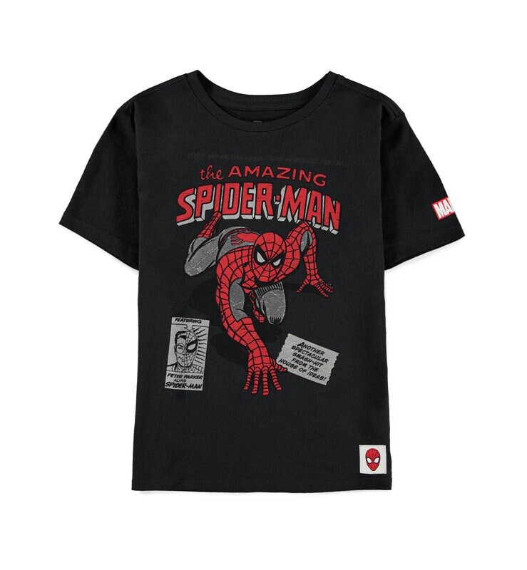 Spider-Man, T-skjorte The Amazing Spider-Man barnestørrelse 7-10 år