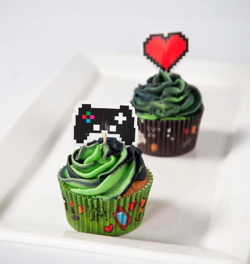 Cake Toppers - Gaming Party 12 stk