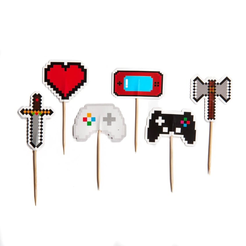 Cake Toppers - Gaming Party 12 stk