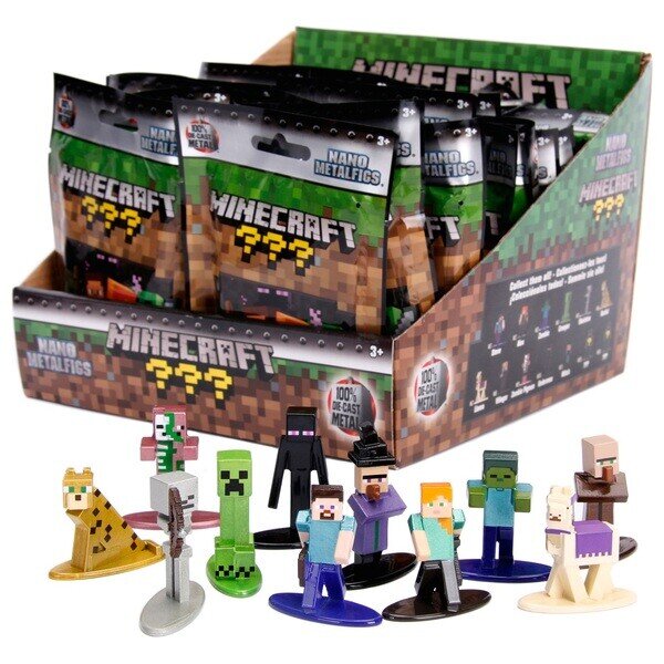 Minecraft - Nano metallfigurer Blindpakke 4 cm usortert