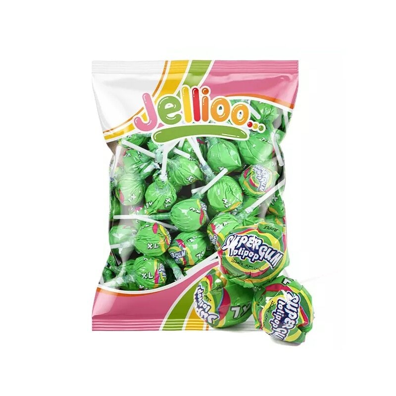 Super Gum Lollipop Grønt Eple 53 stk.