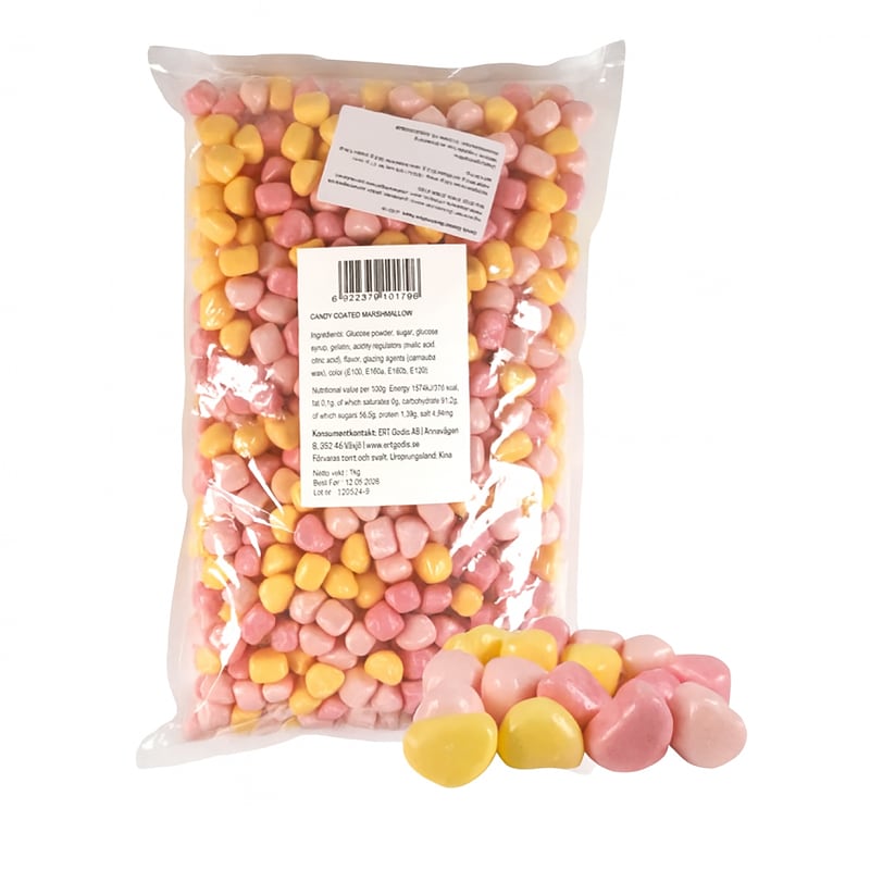 Jellioo Coated Marshmallow Hearts 1 kg