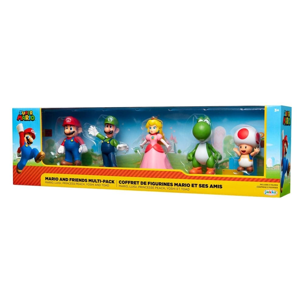 Super Mario Bros - Samlefigurer Mario & Friends 5 stk.