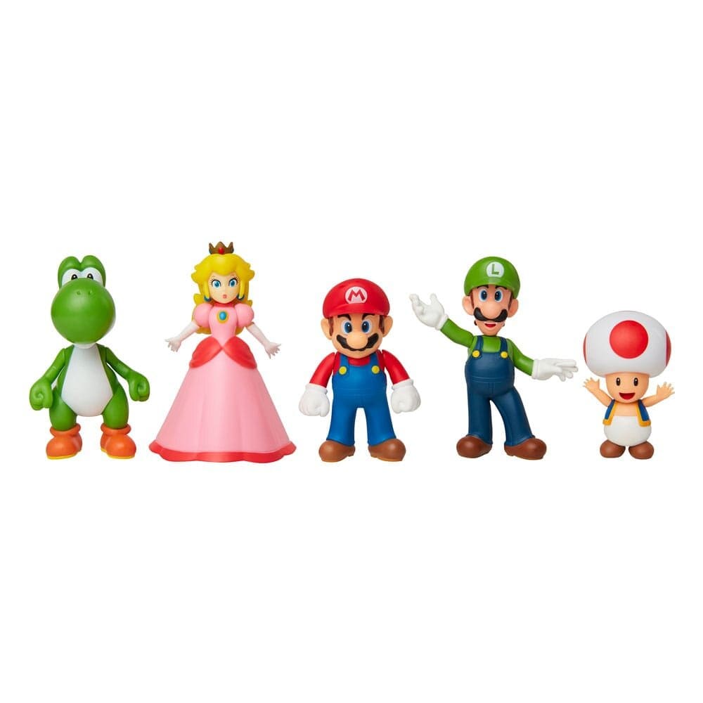 Super Mario Bros - Samlefigurer Mario & Friends 5 stk.