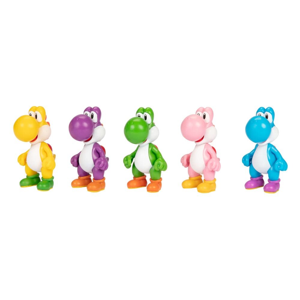 Super Mario Bros - Samlefigurer Yoshi 5 stk.