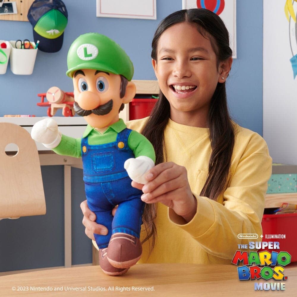 Super Mario Bros - Kosedyr Luigi Deluxe 30 cm